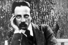 Rainer Maria Rilke op bank