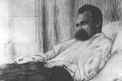 De zieke Nietzsche 1899 (tekening)